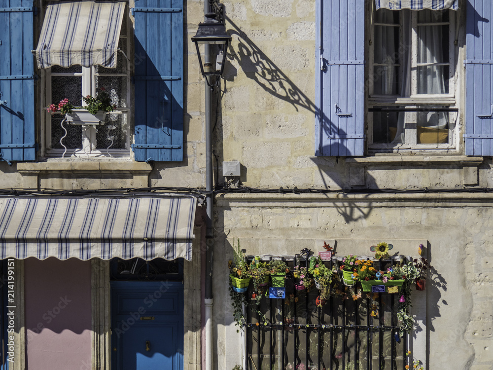 French windows in Provence, South of France