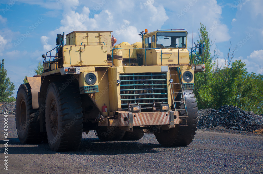 Recovery tractors are designed for evacuation of inoperative dump trucks and other quarry