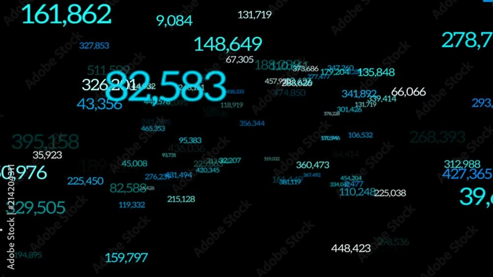 flying numbers business overlay