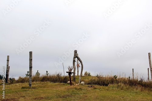 place on the hill for a pagan ritual photo