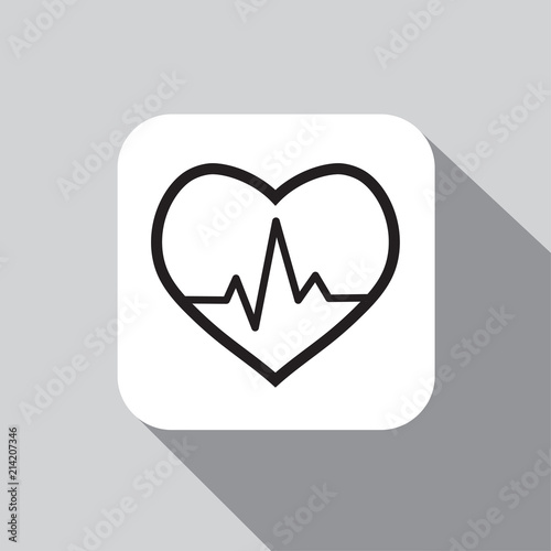 Vector icon cardiogram