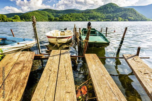 Old Boat on the lake of Piediluco - Italy