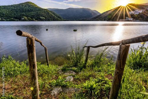 Photos Piediluco Lake at the Sunset Time - Il Lago di Piediluco