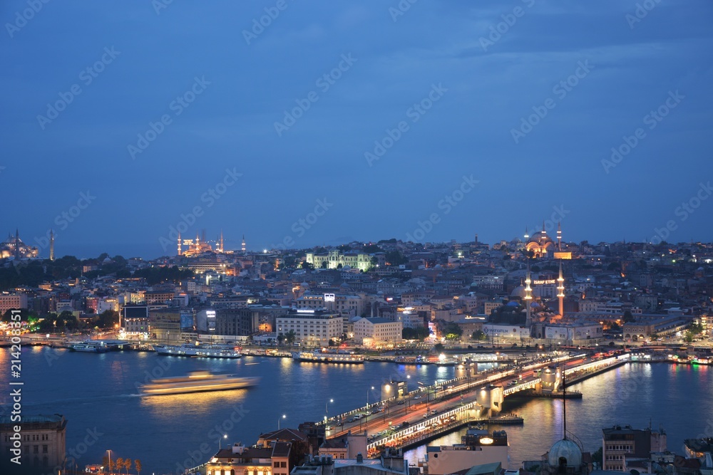 Golden Horn and the Peninsula view from Galata Tower