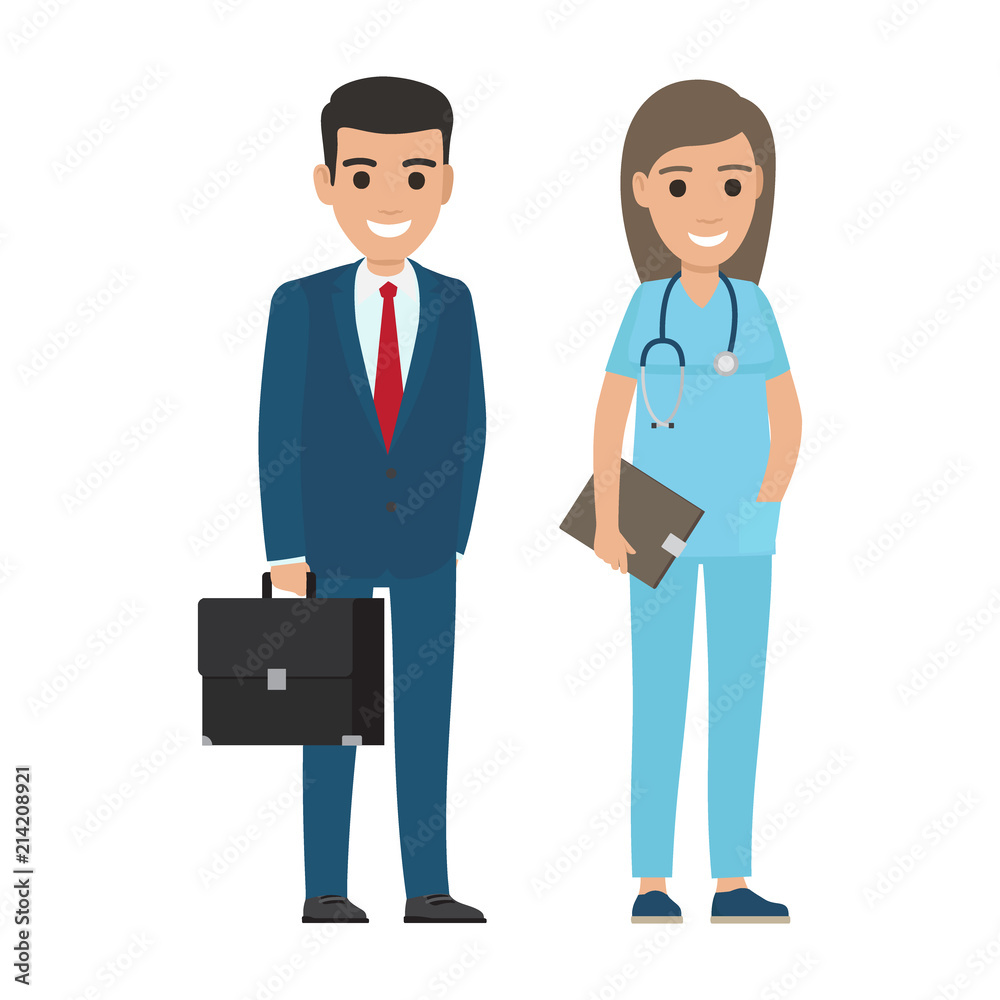 Obraz premium Professions People Cartoon Vector Characters