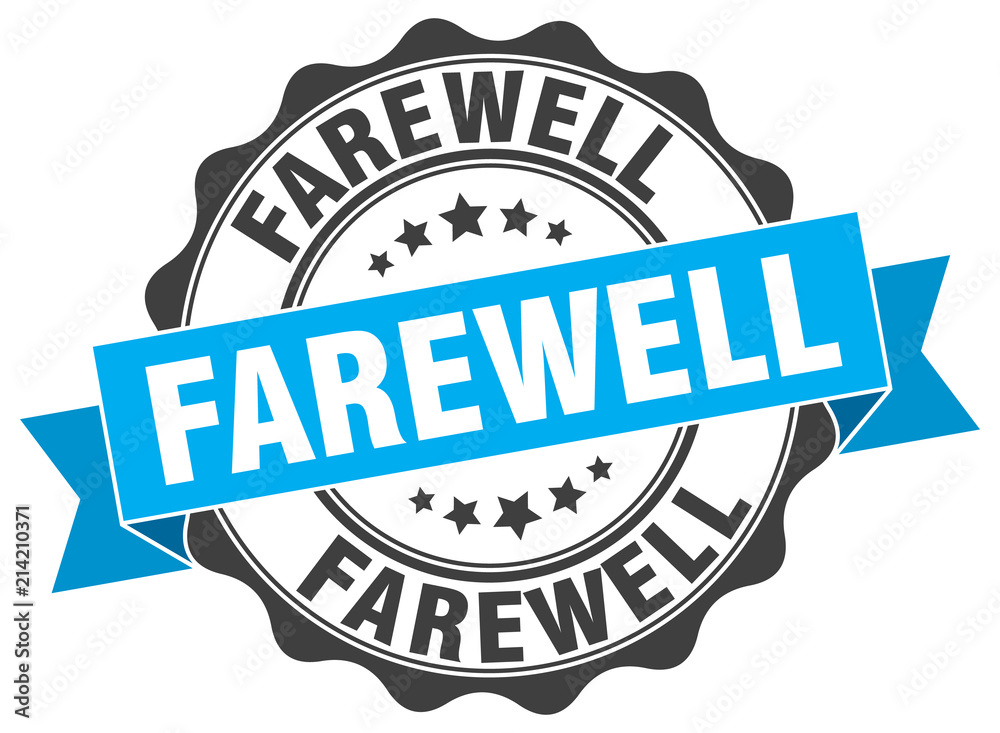 Fototapeta premium farewell stamp. sign. seal