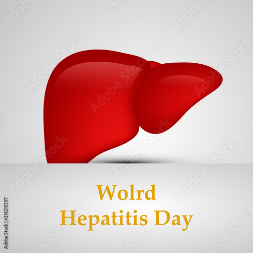 Illustration of World Hepatitis Day awareness background 