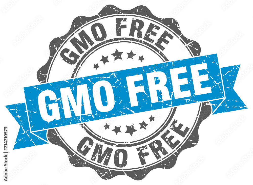 Fototapeta premium gmo free stamp. sign. seal