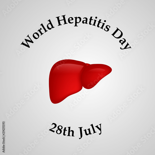 Illustration of World Hepatitis Day awareness background 