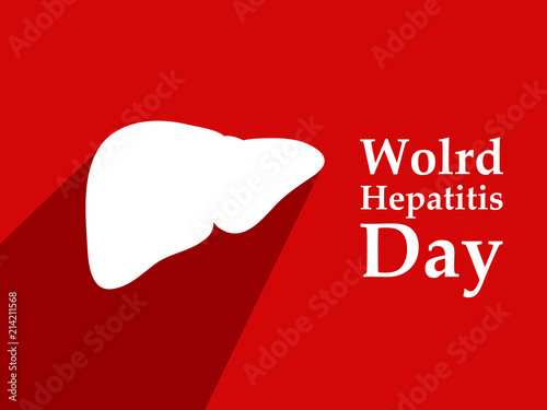 Illustration of World Hepatitis Day awareness background 