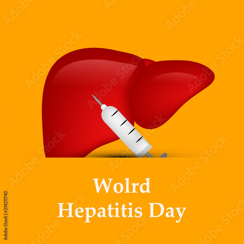 Illustration of World Hepatitis Day awareness background 