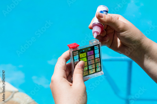Photography Addition of a chemical to pH meter for measure