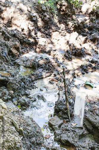 mud geyser spring in Shapsugskaya zone photo
