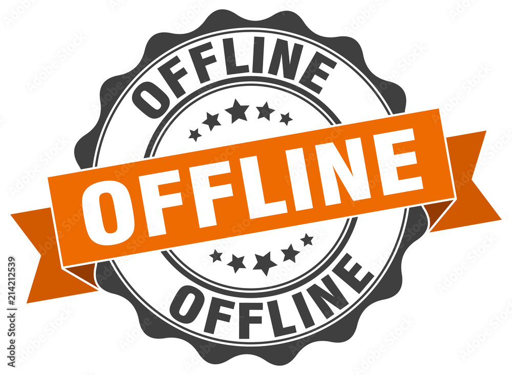 Fototapeta premium offline stamp. sign. seal