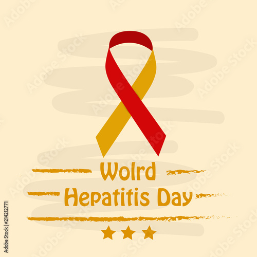 Illustration of World Hepatitis Day awareness background 