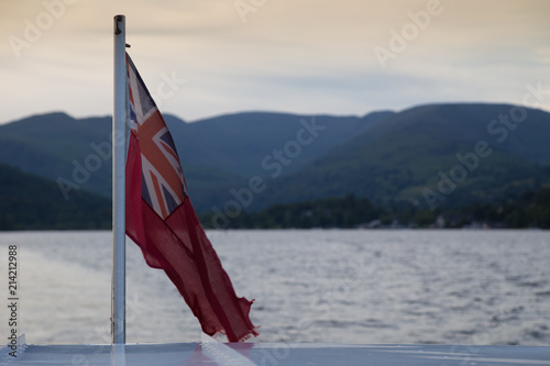 Union Flag Ensign on river cruise