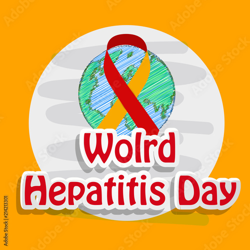 Illustration of World Hepatitis Day awareness background 