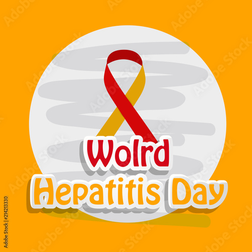 Illustration of World Hepatitis Day awareness background 