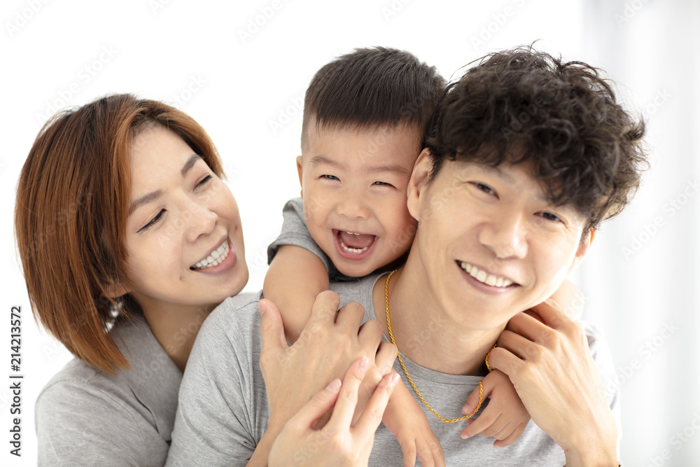 happy family mother, father and child playing happy family mother, father and child playing