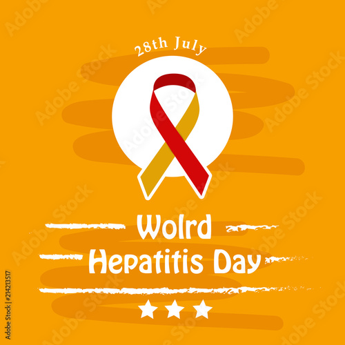Illustration of World Hepatitis Day awareness background 
