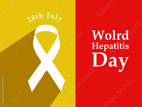 Illustration of World Hepatitis Day awareness background 