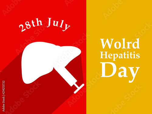Illustration of World Hepatitis Day awareness background 