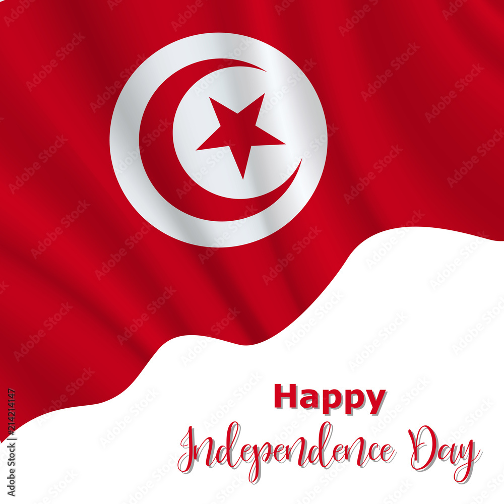 Obraz premium 3 September, Independence Movement Day in Tunisia