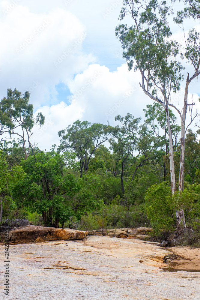 Beautiful weathered rock view near the Walsh River in Queensland, Australia Beautiful weathered rock view near the Walsh River in Queensland, Australia