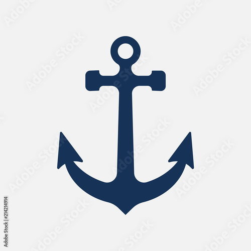 Ancor icon isolated on white background. Vector illustration.