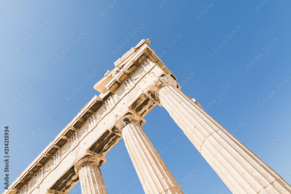 Ruins of Parthenon temple on the Acropolis, Athens, Greece