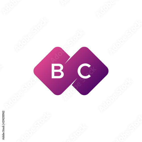 two letter bc diamond rounded logo