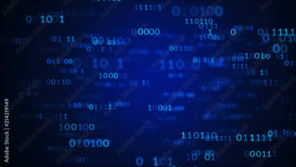 binary data code background