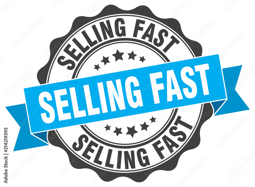 Fototapeta premium selling fast stamp. sign. seal