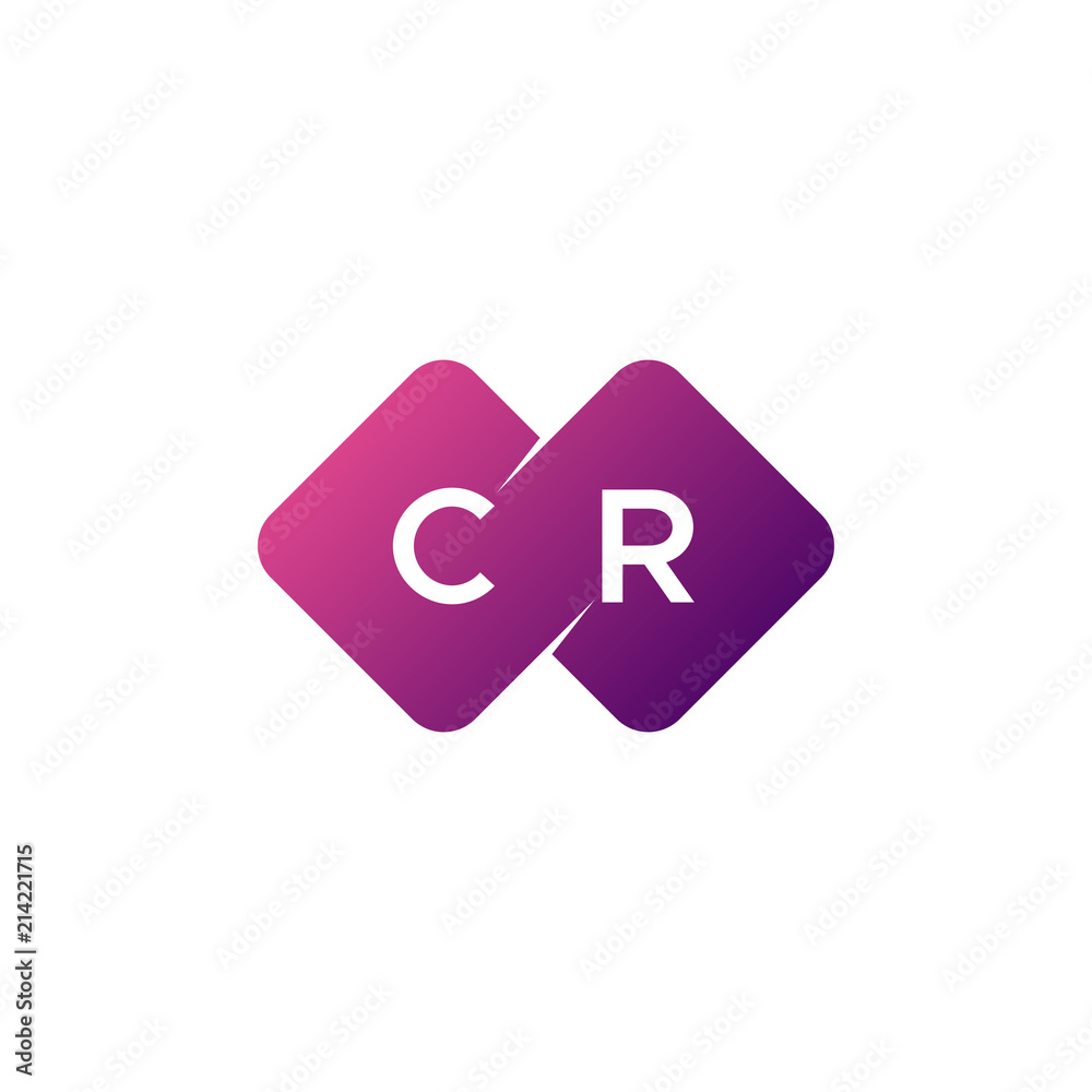 two letter cr diamond rounded logo two letter cr diamond rounded logo