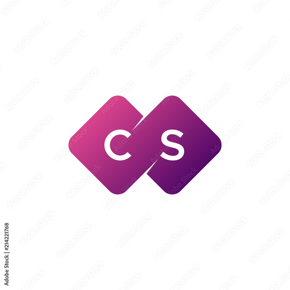 two letter cs diamond rounded logo two letter cs diamond rounded logo