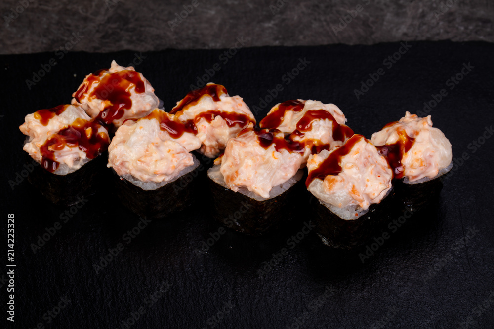Japanese spicy sushi Japanese spicy sushi