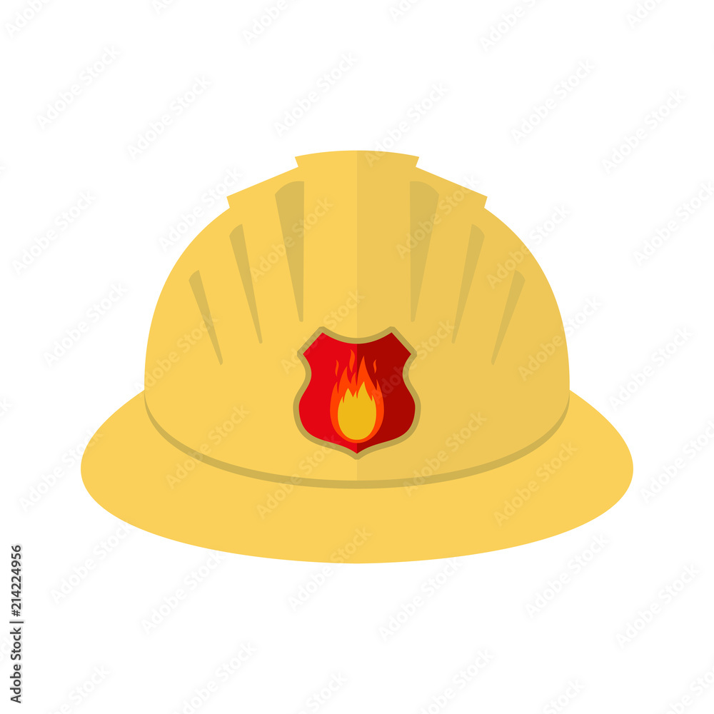 Naklejka premium Fireman's helmet. 