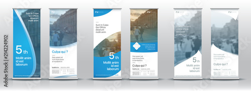 Set of templates with a design of vertical banners.