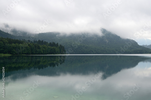 Beautiful mountain lake Alpsee - Hohenschwangau on a cloudy day, Germany © Talulla