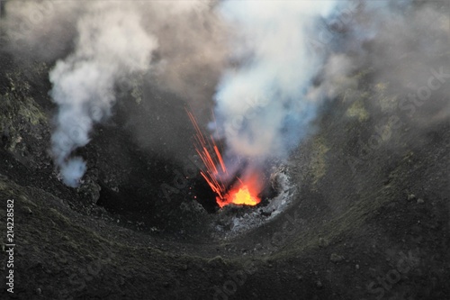 activité volcanique du Stromboli photo