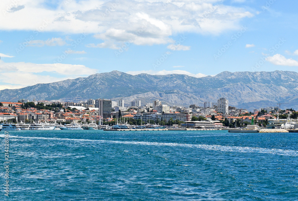 Mediterranean sea at Split in Croatia