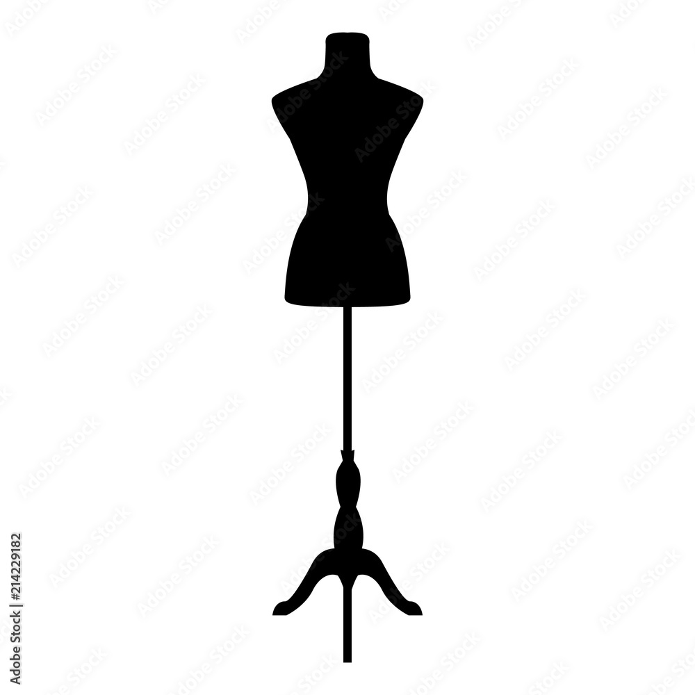 Fashion sewing mannequin. Vector illustration II. Stock Vector Adobe
