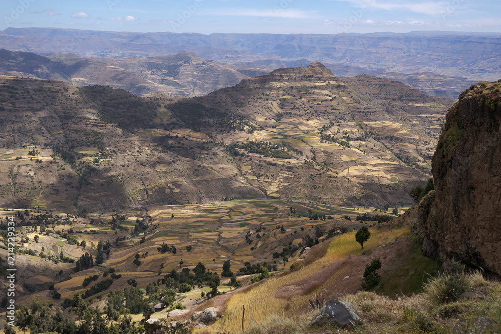 Rural area in Ethiopian Highlands near Lalibela