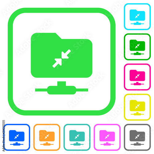 FTP compression vivid colored flat icons