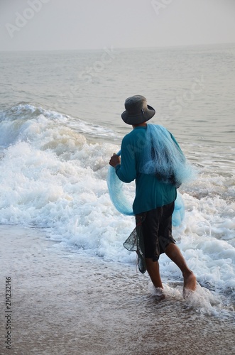 Pêcheur Cha Am Thaïlande