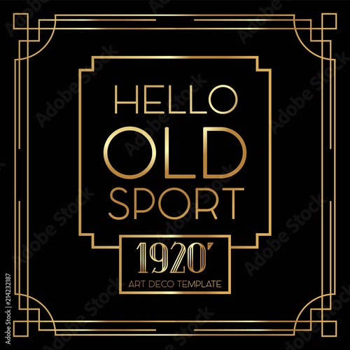 Beautiful Art Deco vector template