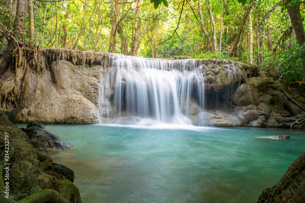 Huay Mae Kamin Waterfall , Kanchanaburi, Thailand Huay Mae Kamin Waterfall , Kanchanaburi, Thailand