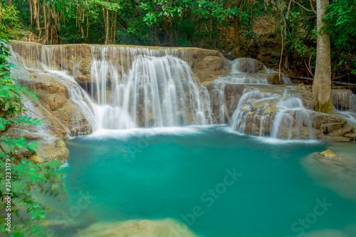 Huay Mae Kamin Waterfall   Kanchanaburi  Thailand