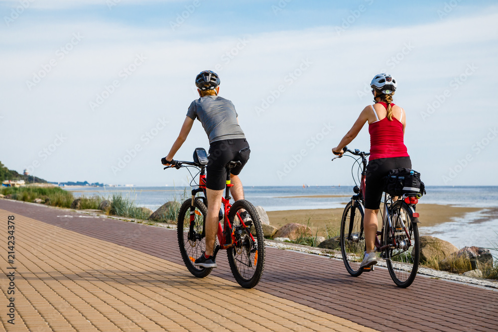 Healthy lifestyle - people riding bicycles Healthy lifestyle - people riding bicycles