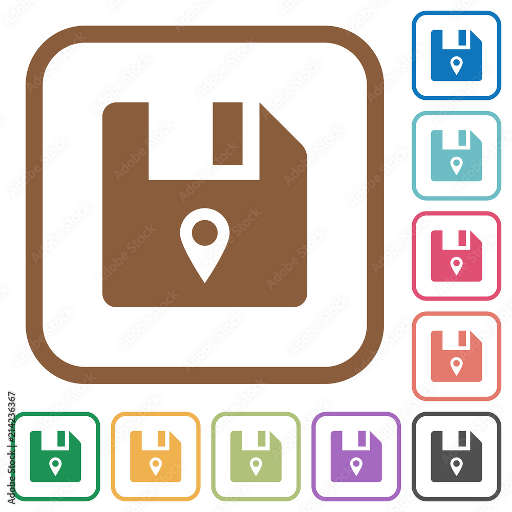 File location simple icons File location simple icons